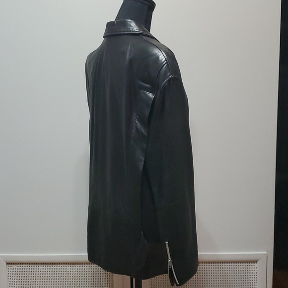 Vintage Anne Klein II Leather Blazer Jacket - Picture 5 of 6